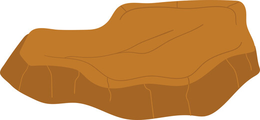 Landscape with mountains, rivers, stones, crystals, glades