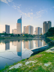 Fototapeta premium the beauty of jakarta in the morning