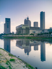 Plakat the beauty of jakarta in the morning