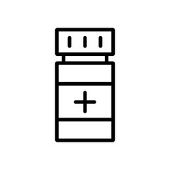 Obraz premium medicine bottle icon design. medical symbols for health illustrations 