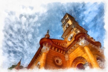 St.Joseph's Church It was built since the Ayutthaya period by the first building According to the records of the bishop and Archbishop François Palou recorded.