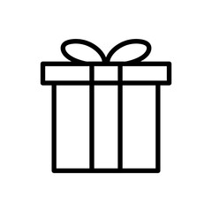 gift icon design. simple illustration of merchandise product design
