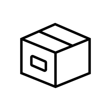 box icon design. simple illustration of merchandise product design