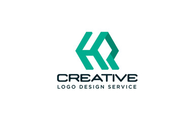 Monogram logo - Letter HR Logo or Letter HQ logo