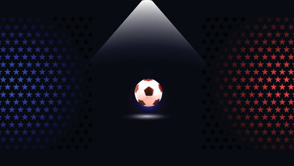 FIFA World Cup Qatar 2022 Abstract Background with football