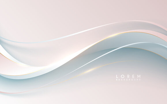 Abstract soft color waved lines background