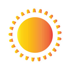 Sun Icon Symbol or Logo illustration