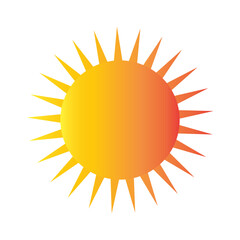 Sun Icon Symbol or Logo illustration