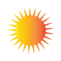 Sun Icon Symbol or Logo illustration