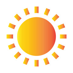Sun Icon Symbol or Logo illustration