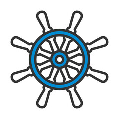 Obraz premium Icon Of Steering Wheel