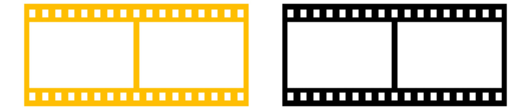 Movie film strip icon cinema studio cinematography film production concept film roll