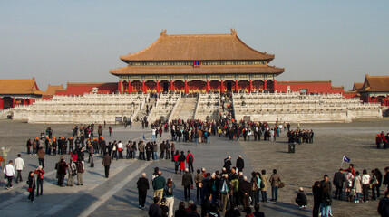 Fototapeta premium The Forbidden City is an imperial palace complex of the Ming and Qing dynasties (1368–1912) in Beijing, China