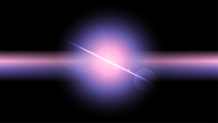 Illustrated Conceptual Art of Purple Bursting Ray Lights, Supernova