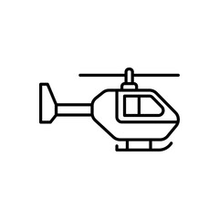 Police Helicopter icon in vector. Logotype