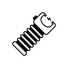 Taser icon in vector. Logotype
