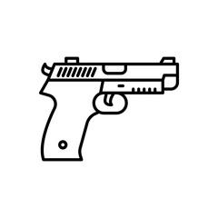 Fototapeta premium Service Gun icon in vector. Logotype