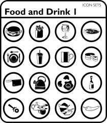 Food icon set