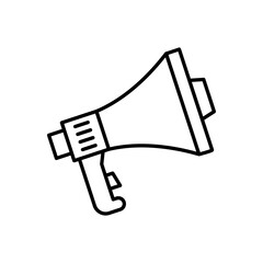 Bullhorn icon in vector. Logotype
