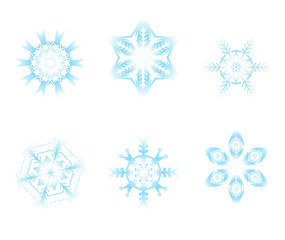 snowflakes set