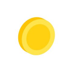 Vector dollar bank note and coin, icon illustrations and vector