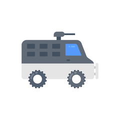 Police Armored Vehicle icon in vector. Logotype