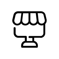 online store line icon