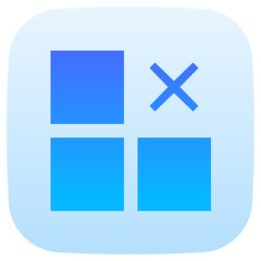apps flat gradient icon