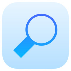 search flat gradient icon