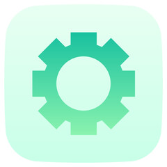 settings flat gradient icon