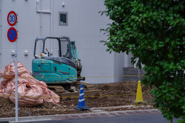 日本の東京港区赤坂4丁目に更地が出来た