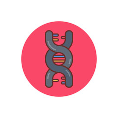 DNA icon in vector. Logotype