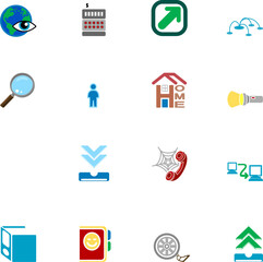 Internet web icon series set