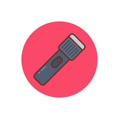 Flashlight icon in vector. Logotype