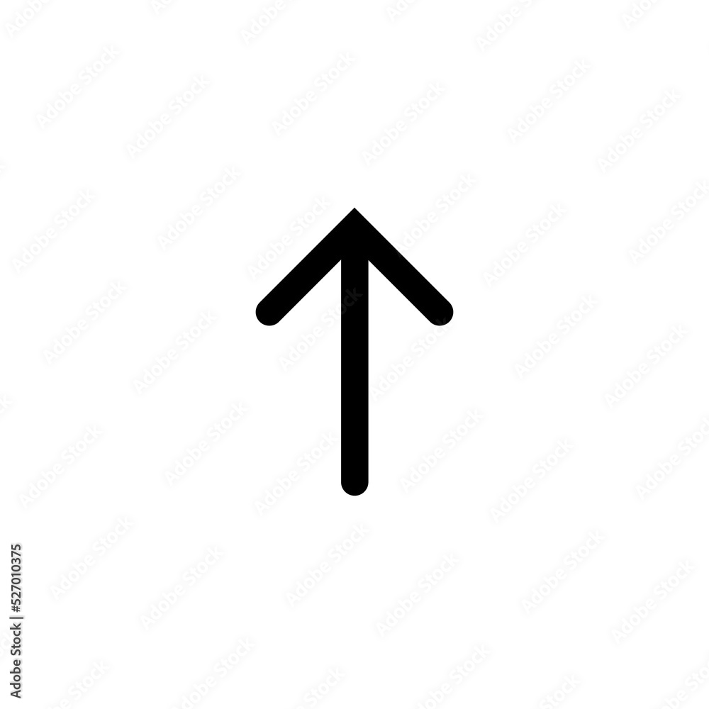 Poster top arrow icon design. basic ui ux interface design element