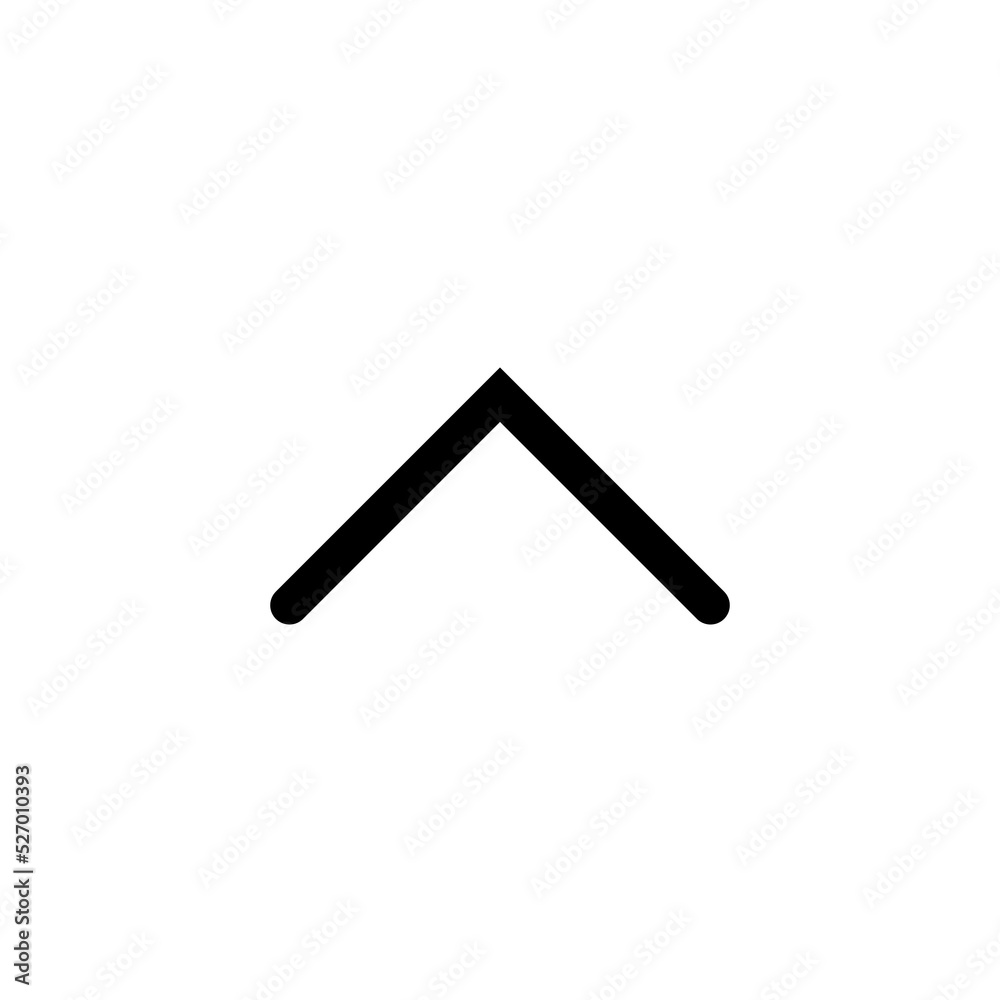 Poster top arrow icon design. basic ui ux interface design element