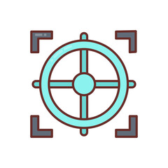 Target icon in vector. Logotype