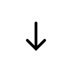 bottom arrow icon design. basic ui ux interface design element
