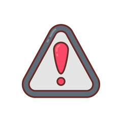 Cautioned icon in vector. Logotype