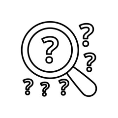 Investigation icon in vector. Logotype