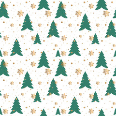 Obraz premium Christmas background vector. For cover gift box, post card seamless design