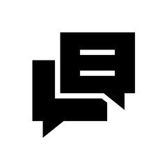 chat glyph icon