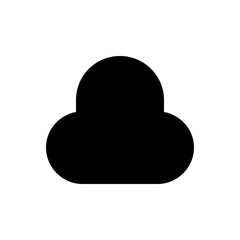 cloud glyph icon