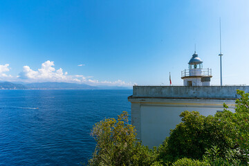 Fototapeta na wymiar Leuchtturm von Portofino (Riviera di Levante)