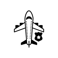 Airport Police icon in vector. Logotype