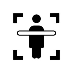 Body Scanner icon in vector. Logotype