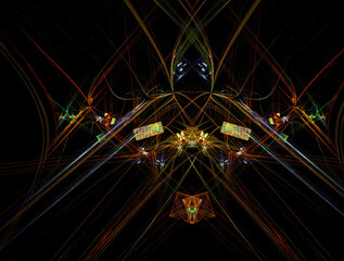 Imaginatory fractal abstract background Image