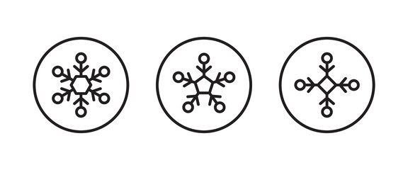 Snowflake icon. Snow winter holiday icons,editable stroke, flat design style isolated on white linear pictogram, button, vector, sign, symbol, logo, illustration