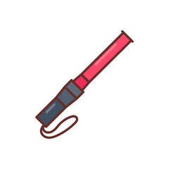 Police Wand icon in vector. Logotype