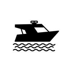 Speed Boat icon in vector. Logotype